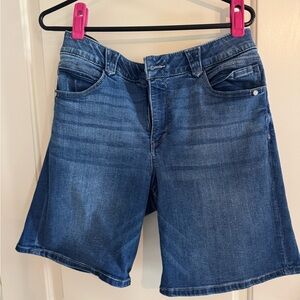Democracy Blue Denim Shorts with Waistband Detail
